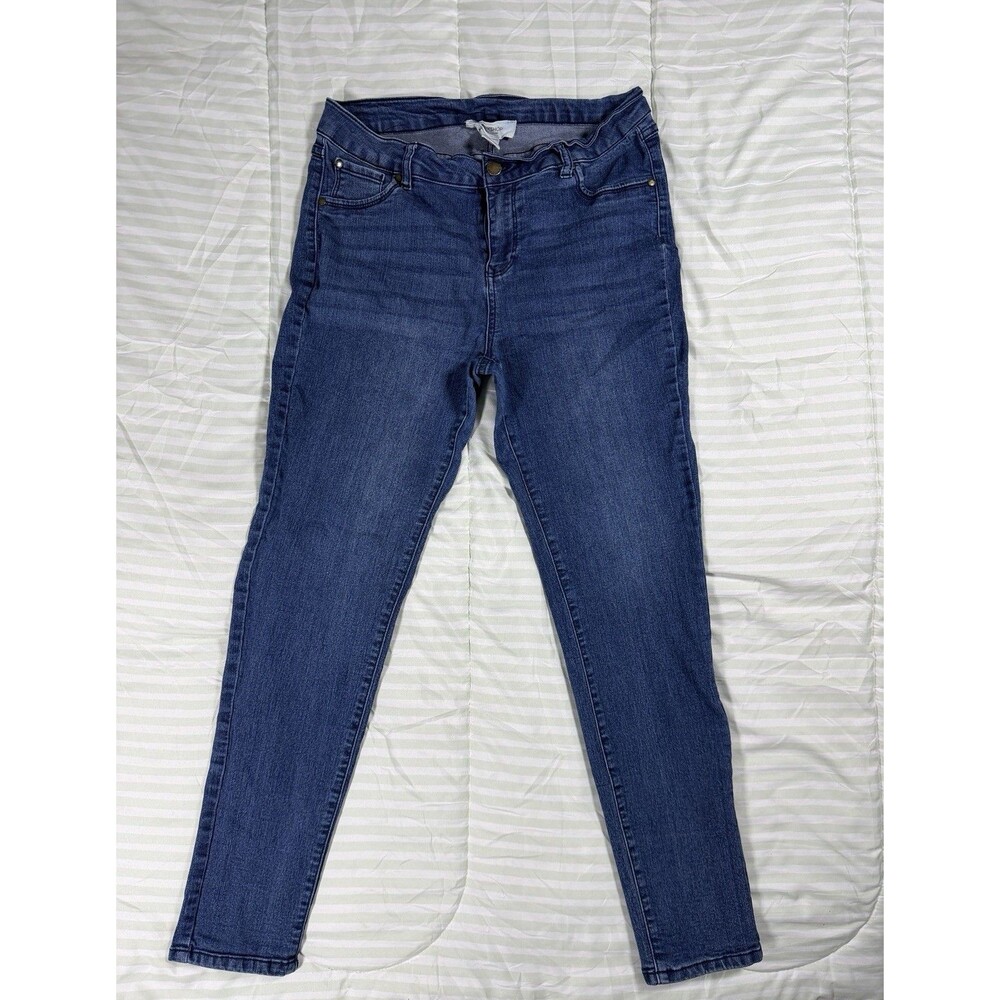 Workshop Republic Women’s Jeans Size 12 Blue Stretch Skinny Slim Denim Pants